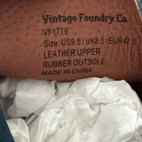 Men's Blue Loafers Vintage Foundry Company Edmond Loafer Leather Upper Navy 9.5 - Picture 8 of 12